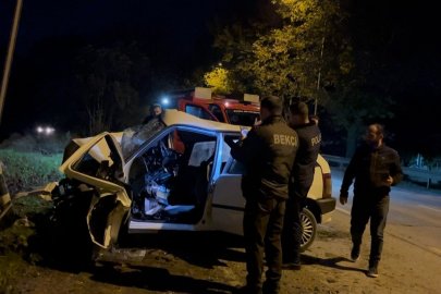 Bursa'da korkunç kaza: Araçta sıkıştı!