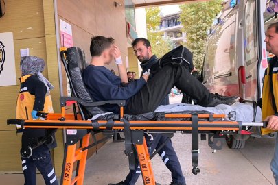 Motosikletini tamir ederken parmağı koptu