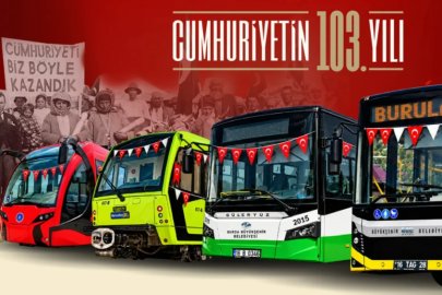 Bursa'da 29 Ekim'de ulaşım ücretsiz mi?