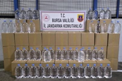 Bursa’da bin 260 litre etil alkol ele geçirildi