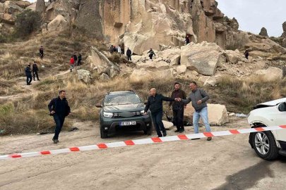 Kapadokya'da peribacası yıkıldı: 2 kişi hayatını kaybetti