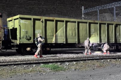 Yük treninde kimyasal sızıntı alarmı